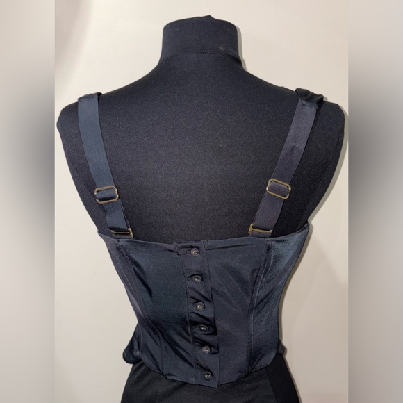 We Are HAH Sz Medium Knock Out Black Corset Top - Picture 9 of 14
